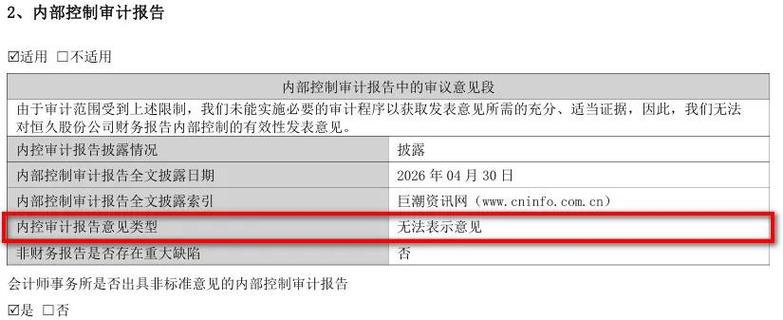 审计红线下的“失语者” 18家A股公司2025年年报被出具无法表示意见的背后的警示